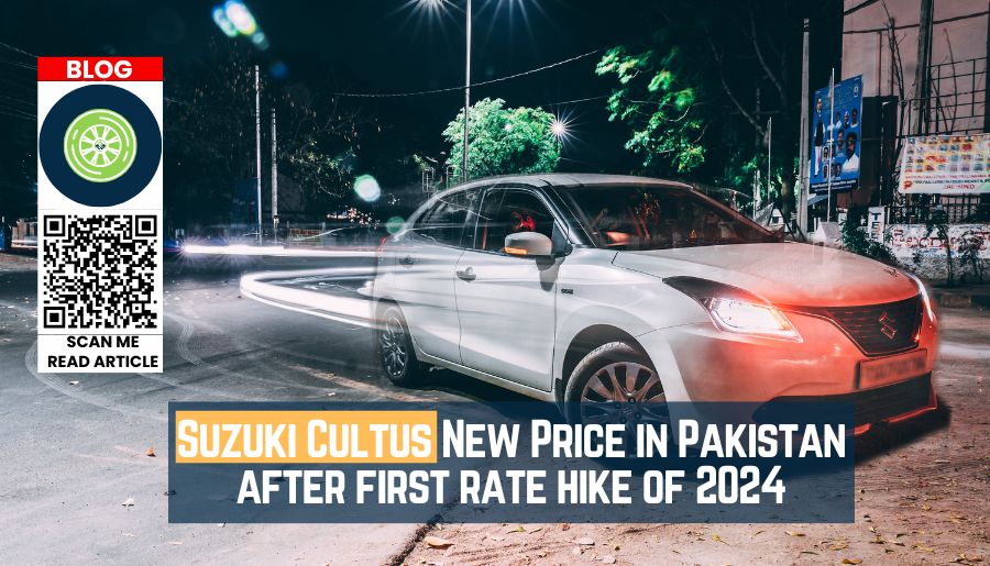 Suzuki Cultus New Price in Pakistan after first rate hike of 2024