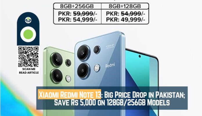 Xiaomi Redmi Note 13 Big Price Drop in Pakistan; Save Rs 5,000 on 128GB256GB Models