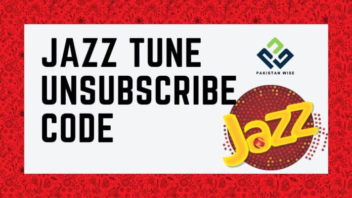Jazz Tune Unsubscribe Code