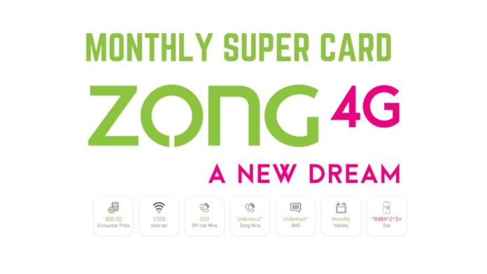 Zong Monthly Super Card