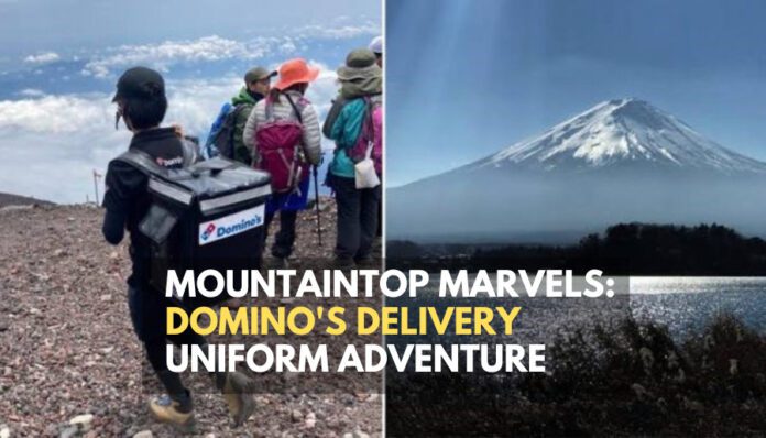 Mountaintop Marvels: Domino's Delivery Uniform Adventure