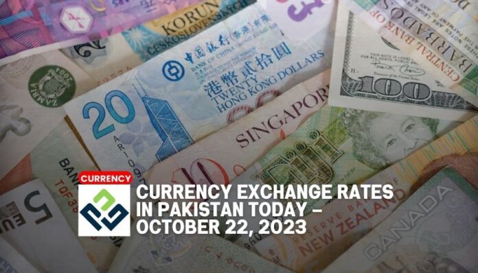 Currency exchange rates in Pakistan today – October 22, 2023