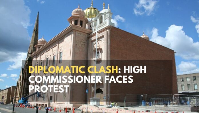 Diplomatic Clash High Commissioner Faces Protest