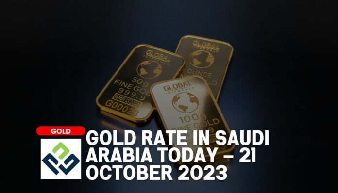 Gold Rate in Saudi Arabia Today – 21 October 2023