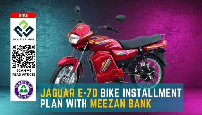 Jaguar E-70 Bike Installment Plan with Meezan Bank