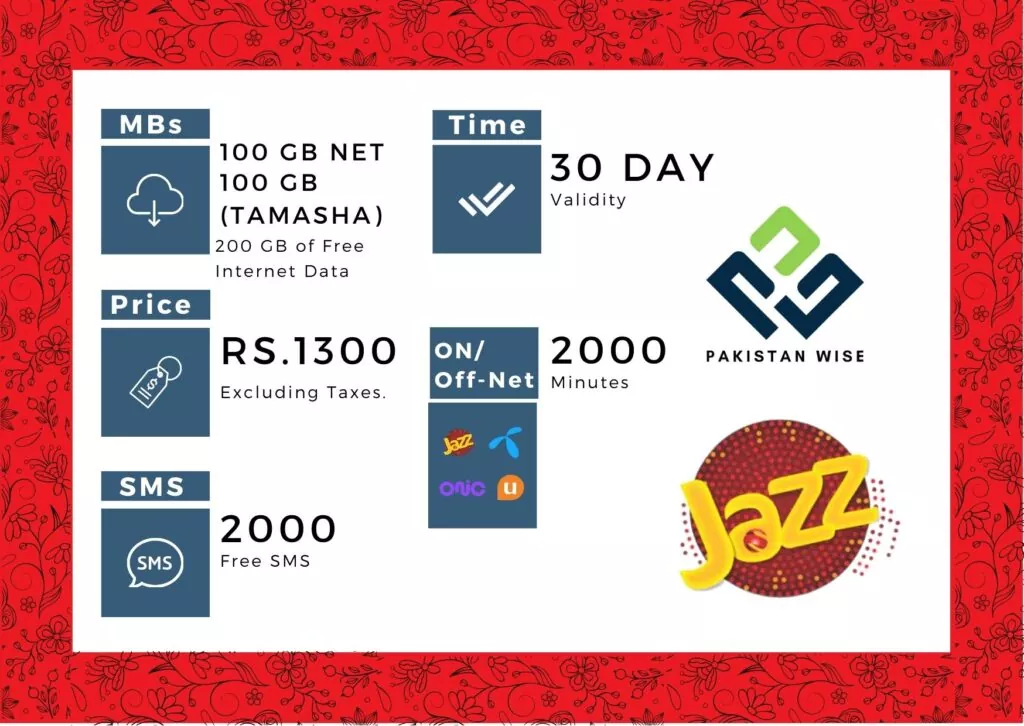 Jazz monthly freedom 17 off pakistan wise