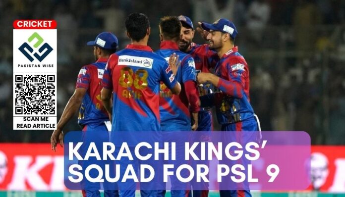 Karachi Kings’ Squad for PSL 9