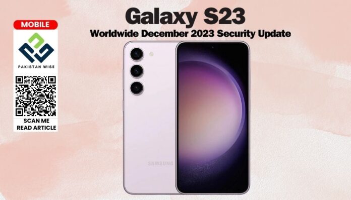 Samsung Galaxy S23 Series December 2023 Update