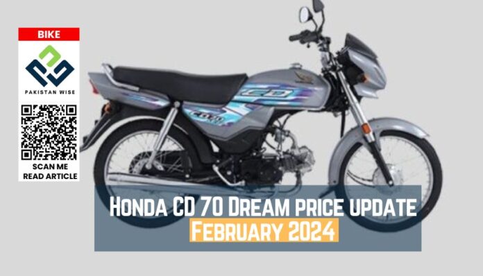 Honda CD 70 Dream price update February 2024