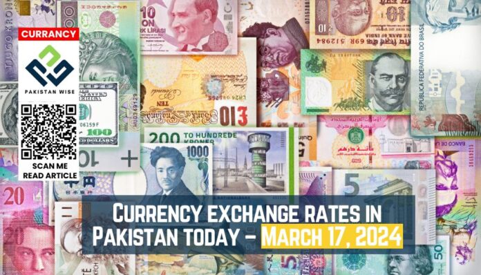 Currency exchange rates in Pakistan today – March 17, 2024