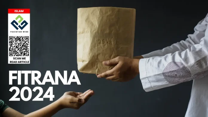 Fitrana Amount 2024 in Pakistan