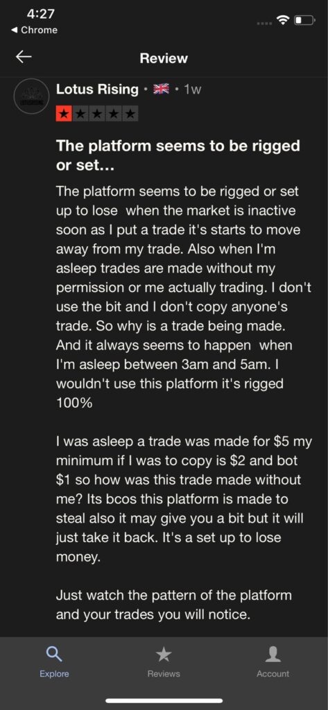 Lotus Rising about Pocket Option Scam