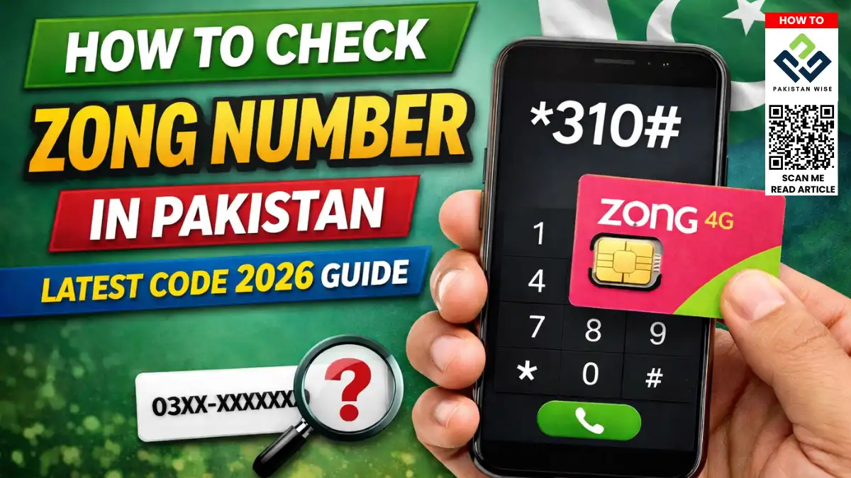 How to check Zong number using *310# code in Pakistan – Zong SIM number check guide 2026